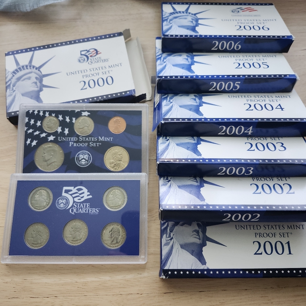 United States Mint Proof Set Collection 2000 Thru 2006 Seven Total Sets - Picture 4 of 4